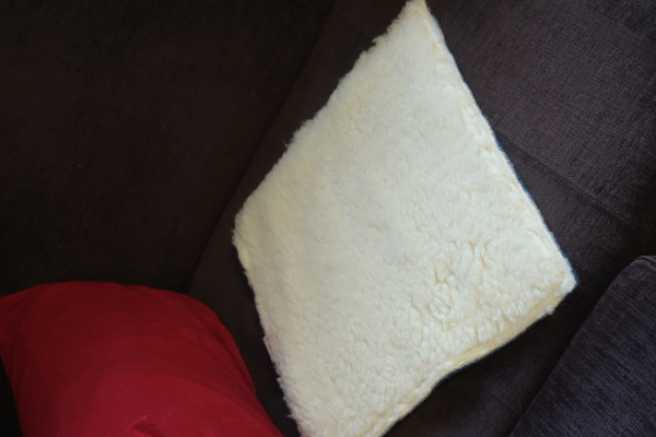 Wollflor Sitzkissen Kissen Sitzauflage Fellkissen