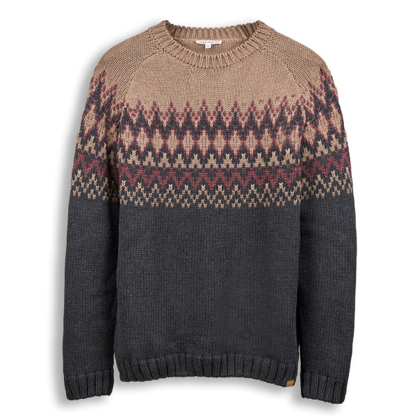 Herren Raglan-Strickpullover Norweger Strick-Pullover GOTS Balduin