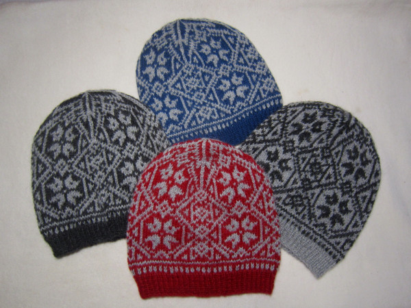 Beanie Strick-Mütze 'Fair Isle' feines Alpaca Norweger Strickmütze