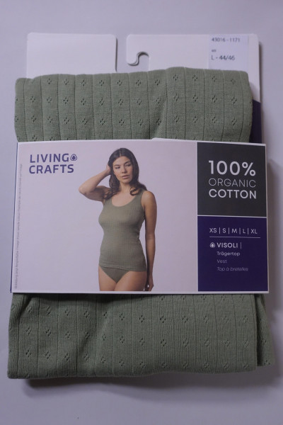 Trägertop AjourmusterTrägerhemd Unterhemd GOTS