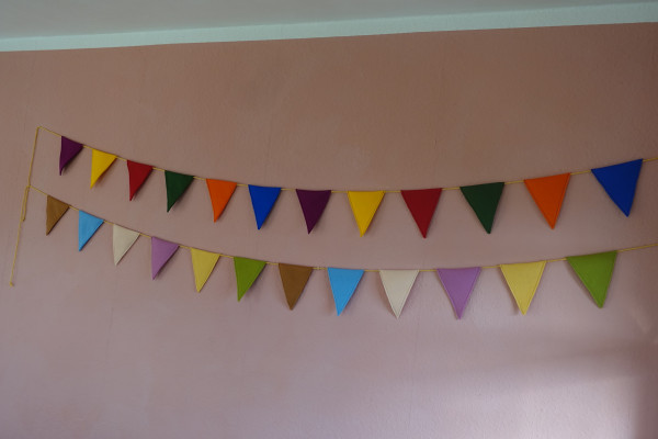 Wimpelkette Girlande Wollfilz Kindergeburtstag