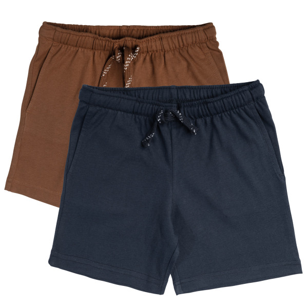 Jungen-Shorts Hose 2er Pack GOTS