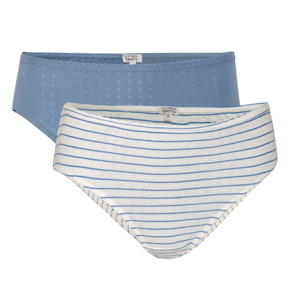 Damen Slip 2er Pack Ajourmuster GOTS Rylie