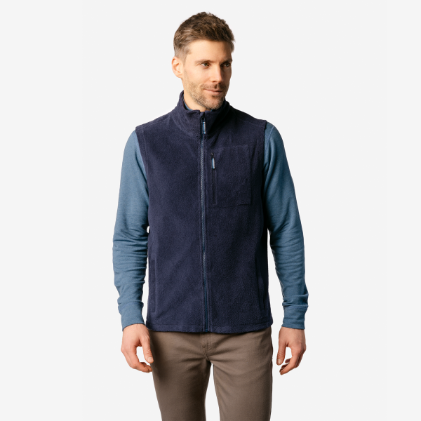 Herren Fleeceweste Fleece-Weste Baumwolle GOTS Beppo