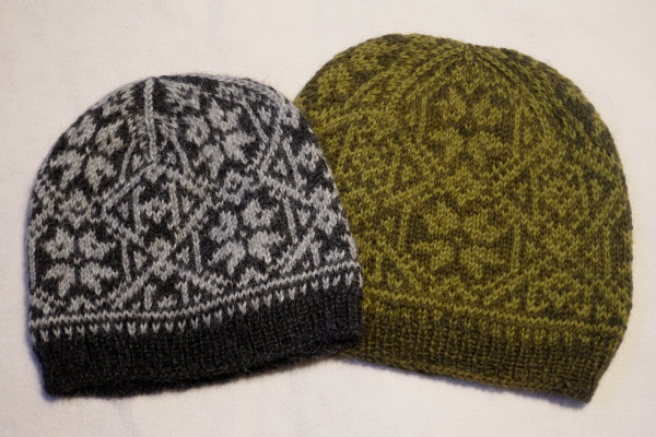 Beanie Strick-Mütze 'Fair Isle' feines Alpaca Norweger Strickmütze