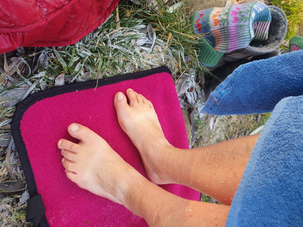 Umkleidematte Fussmatte Sitzkissen Outdoor-Kissen wasserabweisend Eisbaden Schwimmen Surfen Wandern