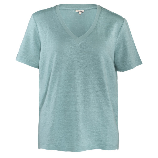 Damen T-Shirt mit V-Ausschnitt Leinen GOTS Talida