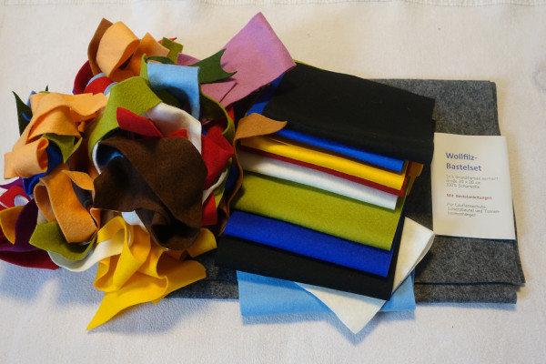 Wollfilz Bastelfilz Set Big für Kindergärten und Schulen 570g