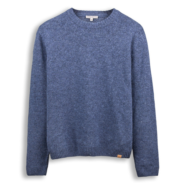 Herren Tweed-Strickpullover Wolle kbT Strick-Pullover GOTS Bastien