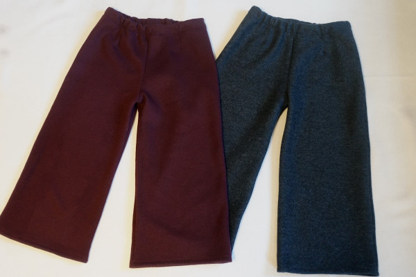 Merino-Culotte Winterhose Walkhose 7/8 Hosenrock weites Bein Hose Rock