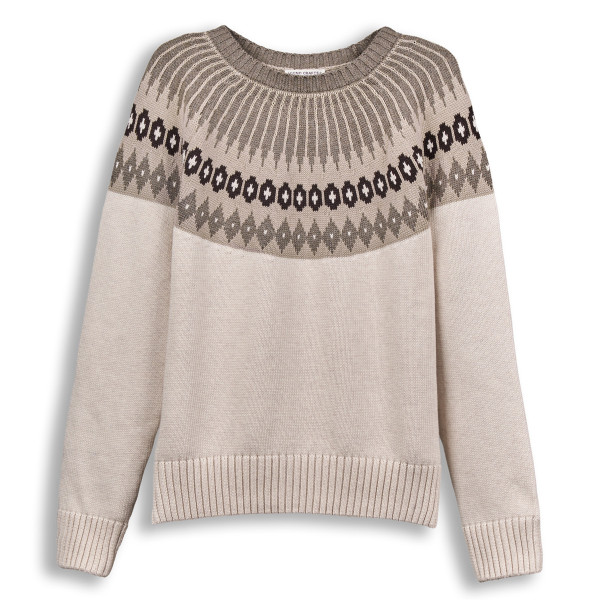 Damen Strickpullover Norweger Baumwolle GOTS Birta