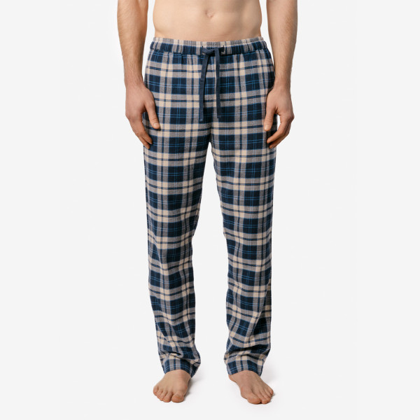 Herren Schlafanzughose Pyjamahose Flanell GOTS Basim