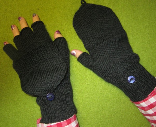 Marktfrauen-Handschuhe mit Klappe