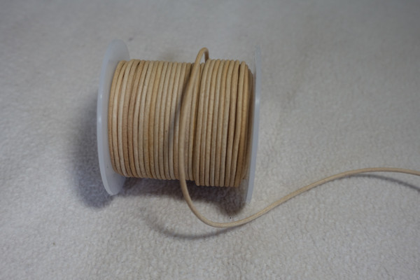 Lederband Rundleder Lederschnur Lederriehmen natur