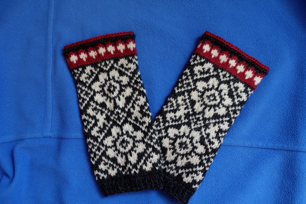 Pulswärmer handgestrickt Stulpen Handstulpen Armstulpen Handwärmer Geschenk Norweger