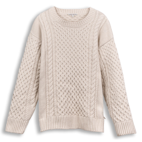 Damen Strickpullover Wolle Baumwolle GOTS Bantry