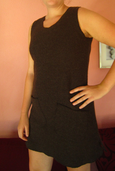 Walkkleid Walk-Kleid Wollkleid Walktunika