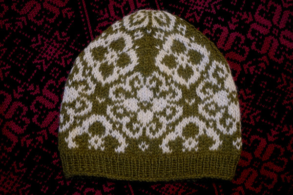 Beanie Strick-Mütze Alpaca Norweger Strickmütze