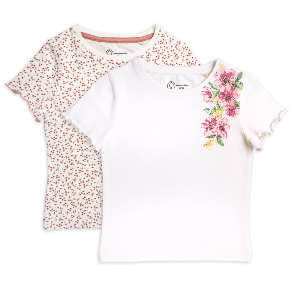 Mädchen-T-Shirt 2er Pack GOTS