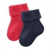 Baby-Plüsch-Socken, 2er Pack GOTS