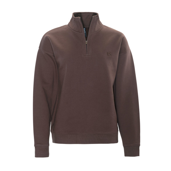 Damen Troyer Sweat-Pullover GOTS